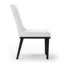 Ver imagem 4 de Cadeira Sala de Jantar Base Madeira Preto Kit 2 Sofia Sintético D03 - D'Rossi Cor Branco