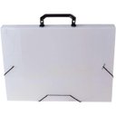 Ver imagem 1 de Maleta Plastica com Alca Dellosmile Oficio Cristal