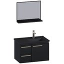 Ver imagem 1 de Kit Banheiro Aço Caja 60 com Lavatório Preto - 103845 - Cozimax