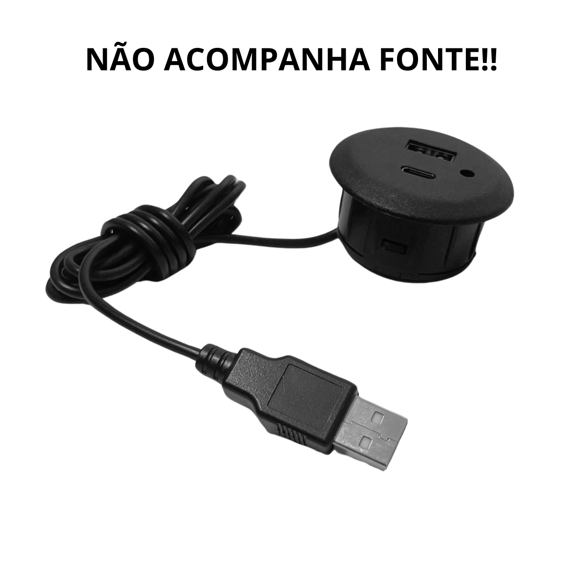 Tomada Soquete Usb para Embutir Cabeceira, Sofá, Mesa Escritório - 2