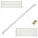 Ver imagem 1 de Kit 12 Puxador 480mm Alumínio Armário Móveis Cômoda Roupeiro