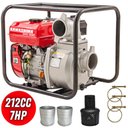 Ver imagem 1 de Motobomba Kawashima GW300 212cc 7HP 4T 26MCA 60000L/H À Gasolina Para Abastecimento de Cisternas