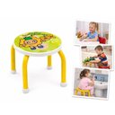 Ver imagem 3 de Banqueta Infantil Cadeira Degrau Multiuso Estudos Lanche Quarto Penteadeira Meninas Amarelo