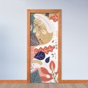 Ver imagem 2 de Adesivo de Porta - Floral Contemporâneo 4