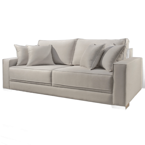 Sofá Milano Veludo 2,2m:cinza