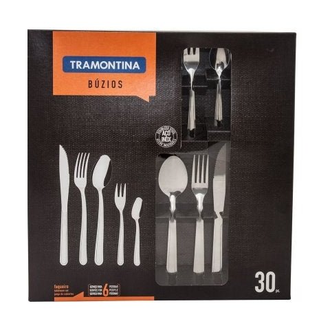 Faqueiro 30 Peças Inox Búzios Tramontina 23798050