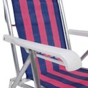 Ver imagem 4 de Cadeira Reclinável Mor, Alumínio, Cores Sortidas - 2104