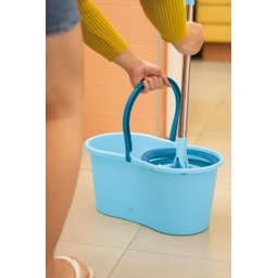 Esfregao Mop 13 Litros Limpeza Pratica Azul Mor - 9