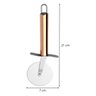 Cortador de Pizza e Massas em Inox com Cabo Rose Gold 21cm - Wp Connect Cortador de Pizza Massas em  - 4