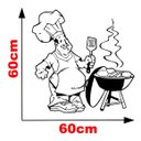Ver imagem 2 de Adesivo Churrasco Churrasqueira Parede Cozinha
