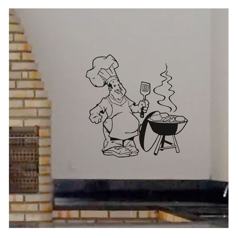 Adesivo Churrasco Churrasqueira Parede Cozinha