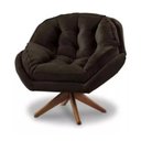 Ver imagem 1 de Poltrona Decorativa Califórnia com Base Giratória Veludo - Ssx Multicoisas Cor Marrom