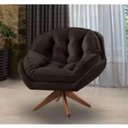 Ver imagem 2 de Poltrona Decorativa Califórnia com Base Giratória Veludo - Ssx Multicoisas Cor Marrom