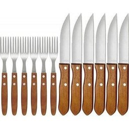 Facas e Garfos para Churrasco 12 Pçs Mor - 5