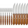 Facas e Garfos para Churrasco 12 Pçs Mor - 5