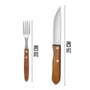 Ver imagem 2 de Facas e Garfos para Churrasco 12 Pçs Mor