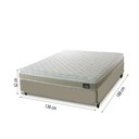 Ver imagem 4 de Cama Box Casal Colchão D45 com Pillow Top Hellen 138x188x62cm Bege - Suporta até 150kg por Pessoa
