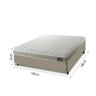 Cama Box Casal Colchão D45 com Pillow Top Hellen 138x188x62cm Bege - Suporta até 150kg por Pessoa - 4