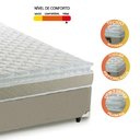 Ver imagem 6 de Cama Box Casal Colchão D45 com Pillow Top Hellen 138x188x62cm Bege - Suporta até 150kg por Pessoa