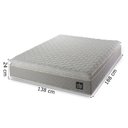 Ver imagem 5 de Cama Box Casal Colchão D45 com Pillow Top Hellen 138x188x62cm Bege - Suporta até 150kg por Pessoa
