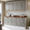 Ver imagem 1 de Armário de Cozinha Compacta Modulada 2,0m 9 Peças Iluminata Genialflex