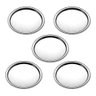 Kit 5 Bandeja Redonda Inox 36cm Para Servir Restaurante Bar Garçom Profissional Buffet Lanchonete - 1