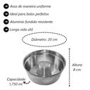 Ver imagem 3 de Forma Bolo Padaria Torta Pudim Alumínio Furo com Canudo 20cm