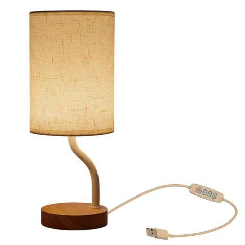 Abajur Leitura 3 Tons Led Minimalista Luminaria Usb Iluminaçao Regulavel Cabeceira Decoraçao Escrito