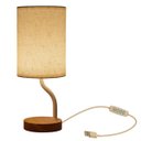 Ver imagem 1 de Abajur Leitura 3 Tons Led Minimalista Luminaria Usb Iluminaçao Regulavel Cabeceira Decoraçao Escrito