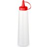 Bisnaga para Molhos 400ml Plástica Ketchup Mostarda Maionese Tampa Vermelha Plasvale - 1