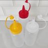 Bisnaga para Molhos 400ml Plástica Ketchup Mostarda Maionese Tampa Vermelha Plasvale - 4