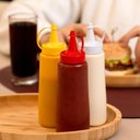 Ver imagem 5 de Bisnaga para Molhos 400ml Plástica Ketchup Mostarda Maionese Tampa Vermelha Plasvale