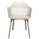 Ver imagem 6 de Kit 4 Cadeiras Montreal Marcela Fratini Almofada em Pu Estrutura em Polipropileno Nude