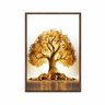 Quadro Decorativo - Arvore da Vida Dourada Art052 - Vidro com Impressão Uv - 80x60cm - 1