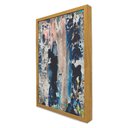 Ver imagem 5 de Quadro Decorativo Abstrato Envelhecido em Moldura Caixa Tacolado Moldura Trad 1cm Preta com Vidro 30