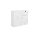 Ver imagem 1 de Cômoda New Athos 5 Gavetas com Sapateira D Doro Branco