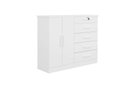Ver imagem 1 de Cômoda New Athos 5 Gavetas com Sapateira D Doro Branco