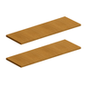 2 Prateleiras Mdf 30x100cm para Sala sem Suporte 18mm - 1