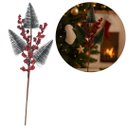 Ver imagem 4 de Jogo 3 Galhos Decor Natal 3 Pinheiros Nevados e Berries 48cm - Magizi