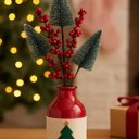 Ver imagem 2 de Jogo 3 Galhos Decor Natal 3 Pinheiros Nevados e Berries 48cm - Magizi