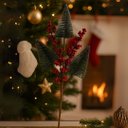 Ver imagem 3 de Jogo 3 Galhos Decor Natal 3 Pinheiros Nevados e Berries 48cm - Magizi