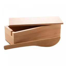 Manteigueira de Bambu com Espátula Verona 18cm X 7cm X 5cm - 4