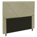 Ver imagem 1 de Cabeceira Cama Box Casal Queen Size Mali 160Cm Bege