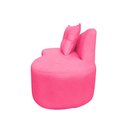 Ver imagem 5 de Namoradeira Sofá Feijão Suria 150cm Orgânica Couro Rosa Pink