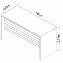 Ver imagem 3 de Escrivaninha Mesa de Escritório 100cm Start Marrom/Nogal/Preto