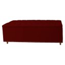 Ver imagem 6 de Kit Cabeceira e Calçadeira com Baú 195 Cm King Casal Diana Suede Bordo - Fina Mobília