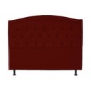 Ver imagem 3 de Kit Cabeceira e Calçadeira com Baú 195 Cm King Casal Diana Suede Bordo - Fina Mobília