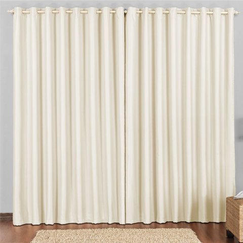 Cortina 3 Mts Sala Quarto Escritório Blackout Original para Varão - Bege