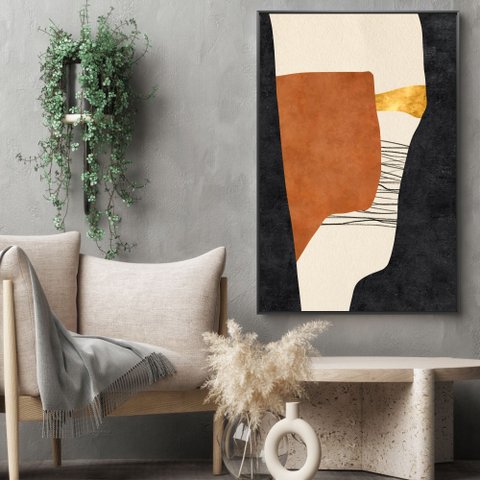 Quadro Decorativo Abstrato Convexo Sala Quarto Casa Escritório