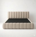 Ver imagem 5 de Cama Box Casal para Quarto Estrutura Reforçada Peseira e Cabeceira Estofada
